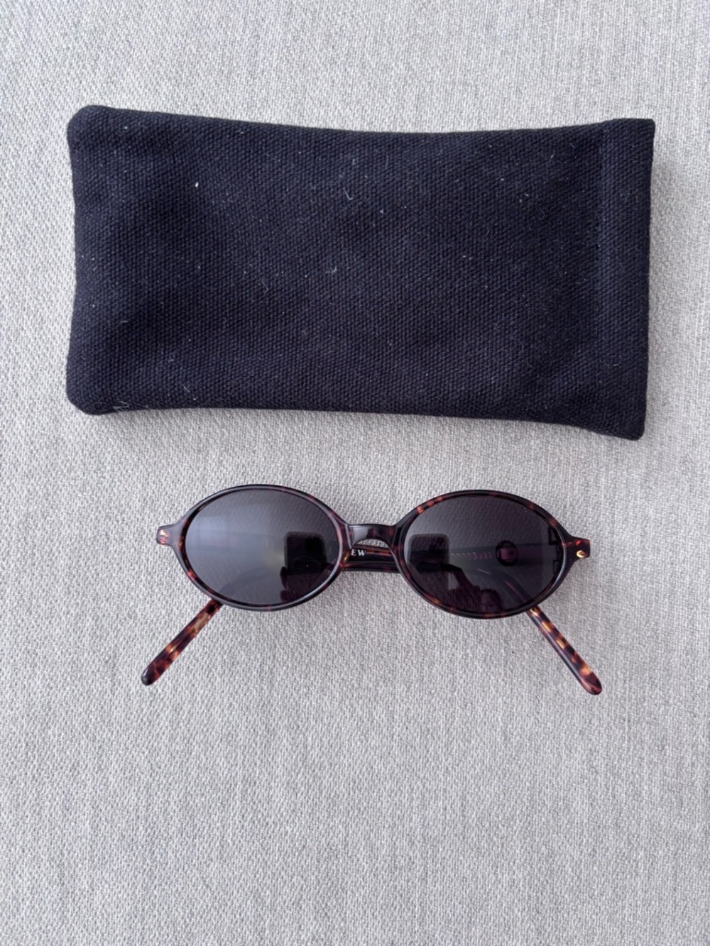 Vintage J. Crew Mini Oval Tortoise Sunglasses